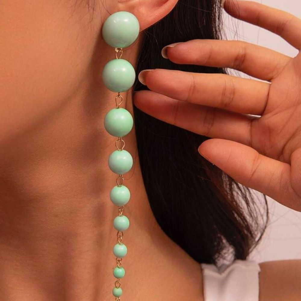 3for$20 NEW 1pair Elegant Long Tassel Pearl Earrings For Women